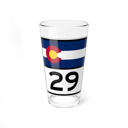 Colorado 29 (Colorado) (Road Sign) Pint Glss 16oz 16oz - Go Mug Yourself
