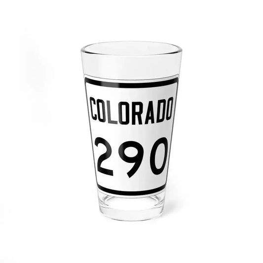 Colorado 290 1946 (Colorado) (Road Sign) Pint Glss 16oz 16oz - Go Mug Yourself