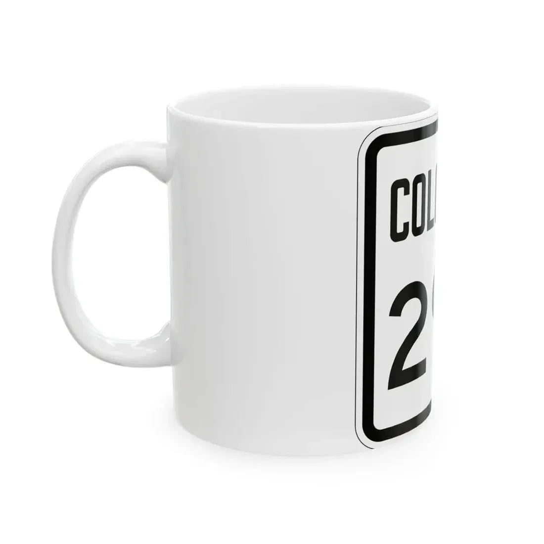 Colorado 290 1946 (Colorado) (Road Sign) White Coffee Mug - Go Mug Yourself