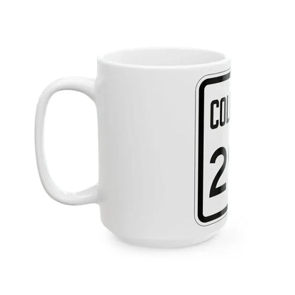 Colorado 290 1946 (Colorado) (Road Sign) White Coffee Mug - Go Mug Yourself