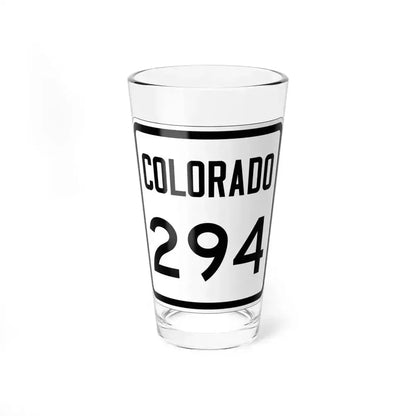Colorado 294 1946 (Colorado) (Road Sign) Pint Glass 16oz 16oz - Go Mug Yourself