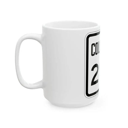 Colorado 294 1946 (Colorado) (Road Sign) White Coffee Mug - Go Mug Yourself