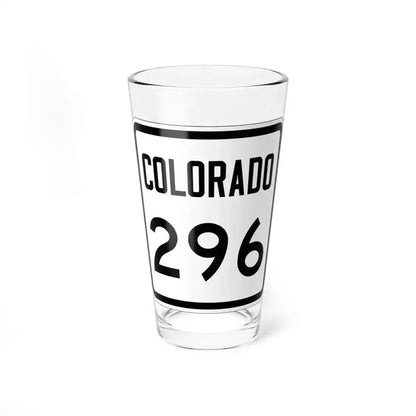 Colorado 296 1946 (Colorado) (Road Sign) Pint Glass 16oz 16oz - Go Mug Yourself