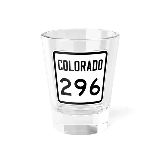 Colorado 296 1946 (Colorado) (Road Sign) Shot Glass 1.5oz 1.5oz - Go Mug Yourself