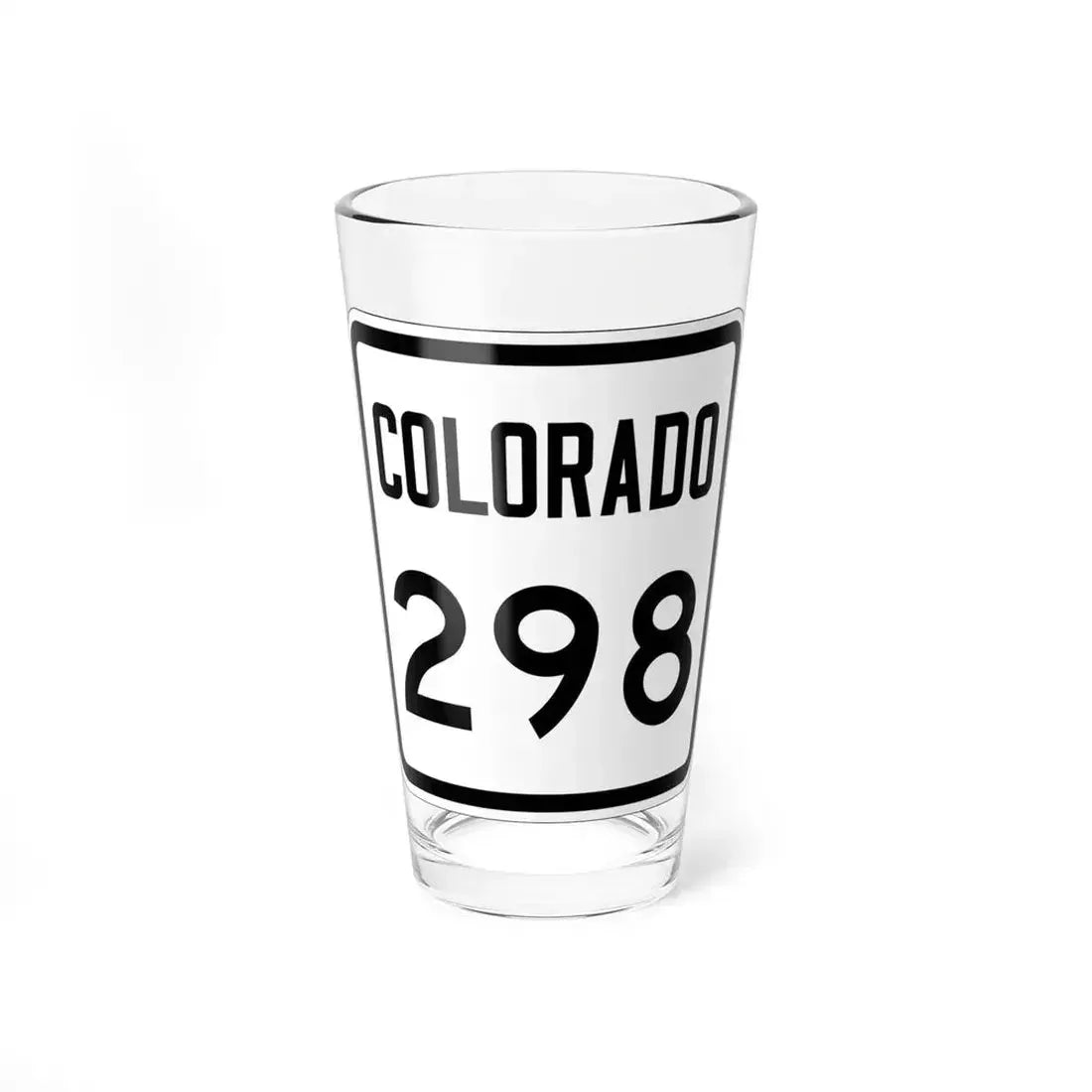 Colorado 298 1946 (Colorado) (Road Sign) Pint Glass 16oz 16oz - Go Mug Yourself