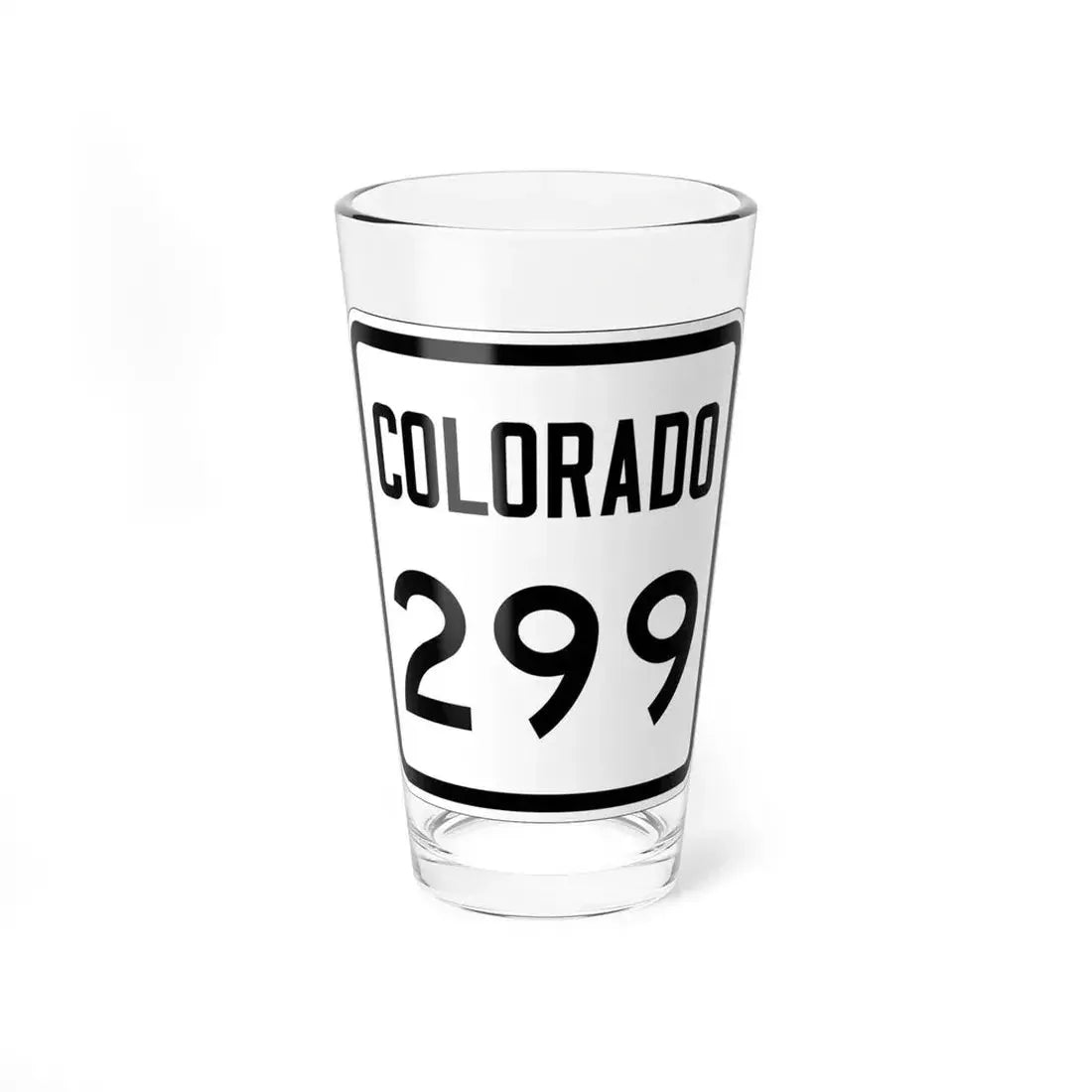 Colorado 299 1946 (Colorado) (Road Sign) Pint Glass 16oz 16oz - Go Mug Yourself