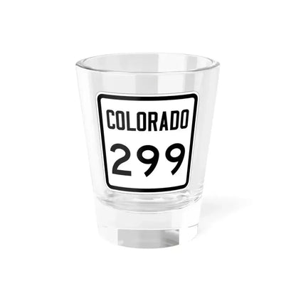 Colorado 299 1946 (Colorado) (Road Sign) Shot Glass 1.5oz 1.5oz - Go Mug Yourself