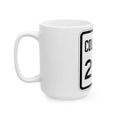 Colorado 299 1946 (Colorado) (Road Sign) White Coffee Mug - Go Mug Yourself