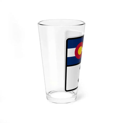 Colorado 3 (Colorado) (Road Sign) Pint Glass 16oz - Go Mug Yourself