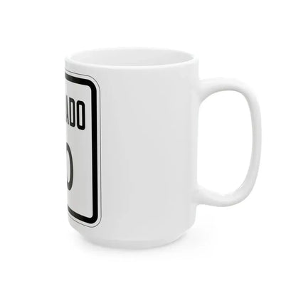 Colorado 30 1946 (Colorado) (Road Sign) White Coffee Mug - Go Mug Yourself