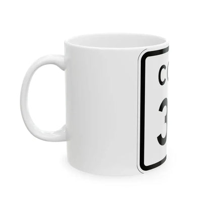 Colorado 30 1952 (Colorado) (Road Sign) White Coffee Mug - Go Mug Yourself
