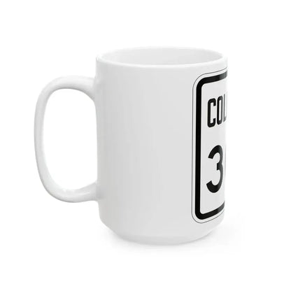 Colorado 308 1946 (Colorado) (Road Sign) White Coffee Mug - Go Mug Yourself