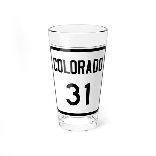 Colorado 31 1946 (Colorado) (Road Sign) Pint Glass 16oz 16oz - Go Mug Yourself