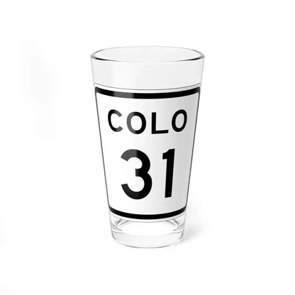 Colorado 31 1952 (Colorado) (Road Sign) Pint Glass 16oz 16oz - Go Mug Yourself
