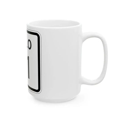 Colorado 31 1952 (Colorado) (Road Sign) White Coffee Mug - Go Mug Yourself