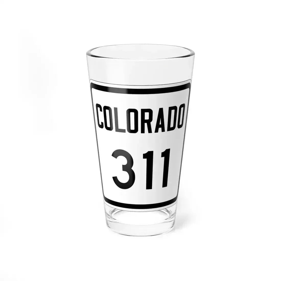 Colorado 311 1946 (Colorado) (Road Sign) Pint Glass 16oz 16oz - Go Mug Yourself