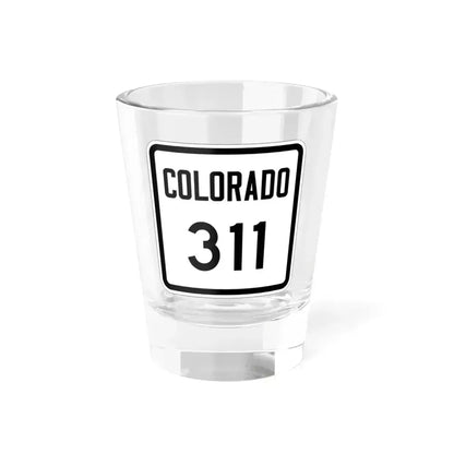 Colorado 311 1946 (Colorado) (Road Sign) Shot Glass 1.5oz 1.5oz - Go Mug Yourself
