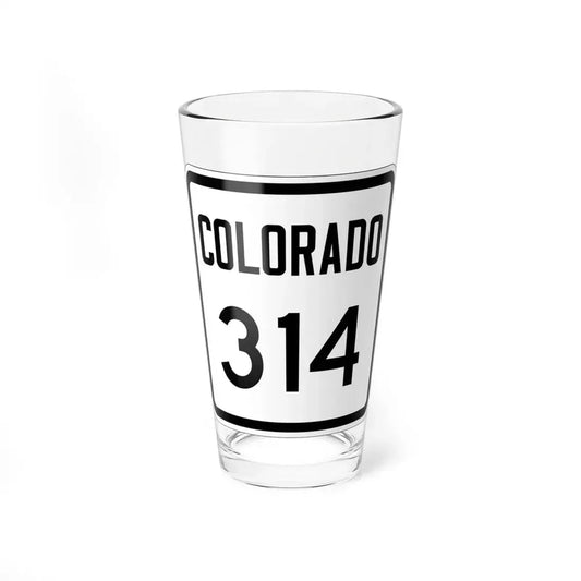 Colorado 314 1946 (Colorado) (Road Sign) Pint Glss 16oz 16oz - Go Mug Yourself