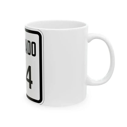 Colorado 314 1946 (Colorado) (Road Sign) White Coffee Mug - Go Mug Yourself