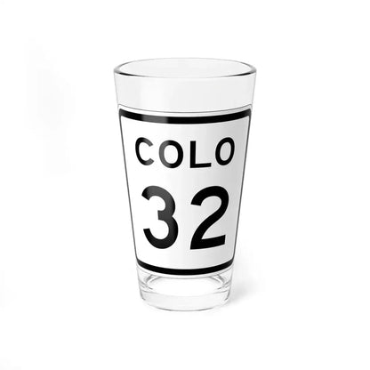Colorado 32 1952 (Colorado) (Road Sign) Pint Glass 16oz 16oz - Go Mug Yourself