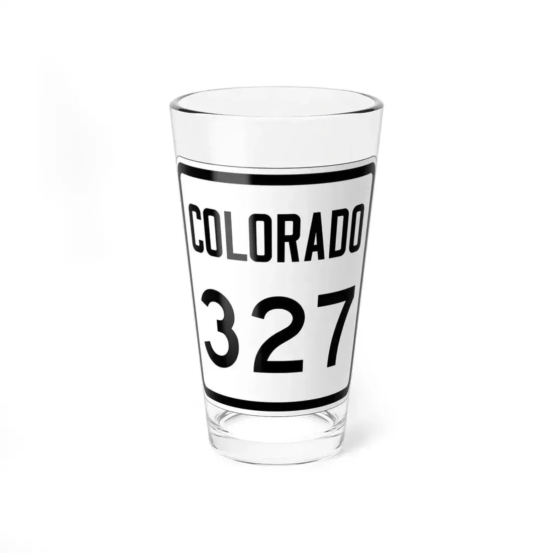 Colorado 327 1946 (Colorado) (Road Sign) Pint Glass 16oz 16oz - Go Mug Yourself