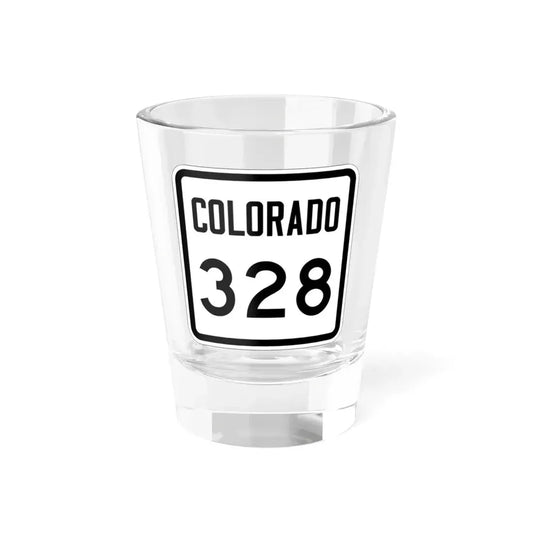 Colorado 328 1946 (Colorado) (Road Sign) Shot Glass 1.5oz 1.5oz - Go Mug Yourself