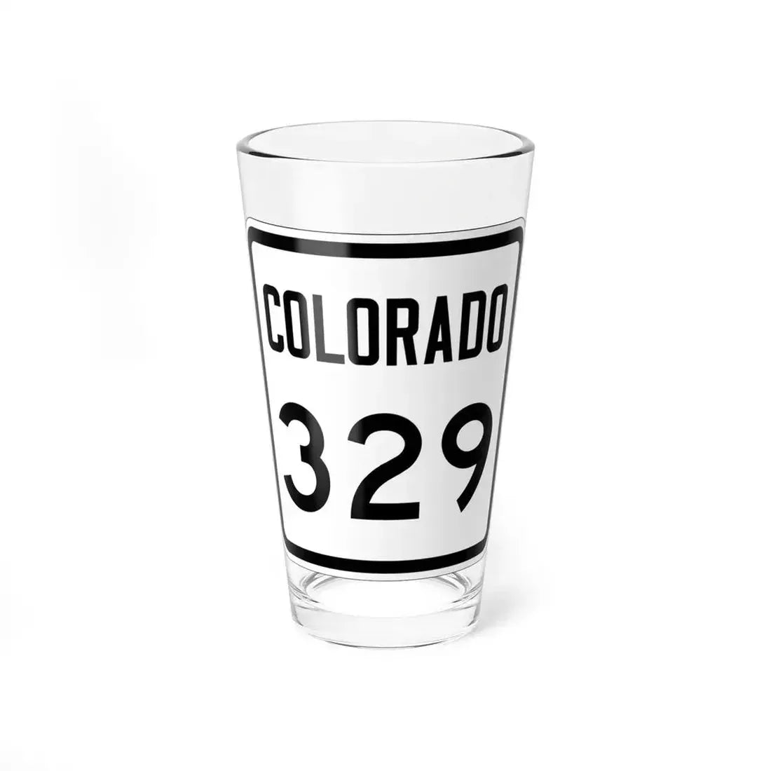 Colorado 329 1946 (Colorado) (Road Sign) Pint Glass 16oz 16oz - Go Mug Yourself