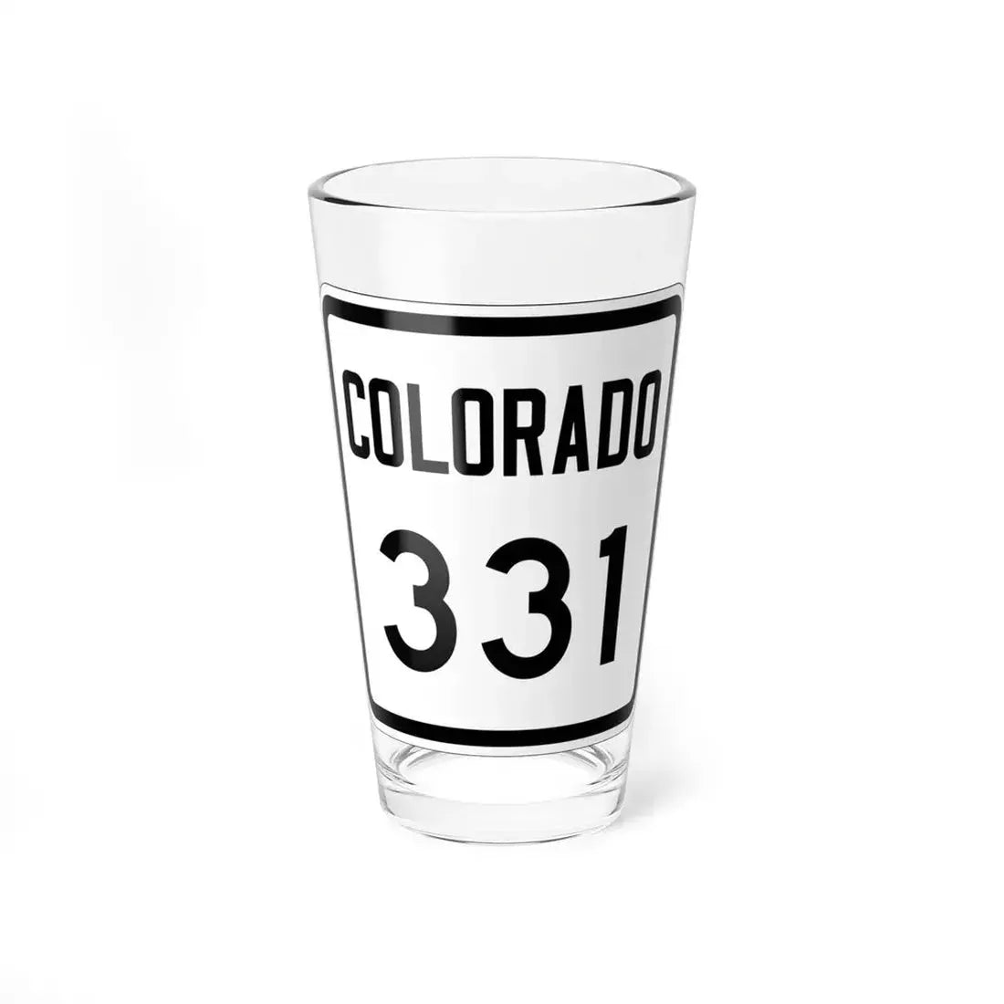 Colorado 331 1946 (Colorado) (Road Sign) Pint Glass 16oz 16oz - Go Mug Yourself