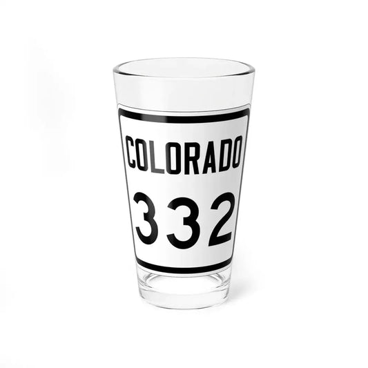 Colorado 332 1946 (Colorado) (Road Sign) Pint Glss 16oz 16oz - Go Mug Yourself