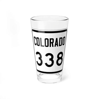 Colorado 338 1946 (Colorado) (Road Sign) Pint Glass 16oz 16oz - Go Mug Yourself
