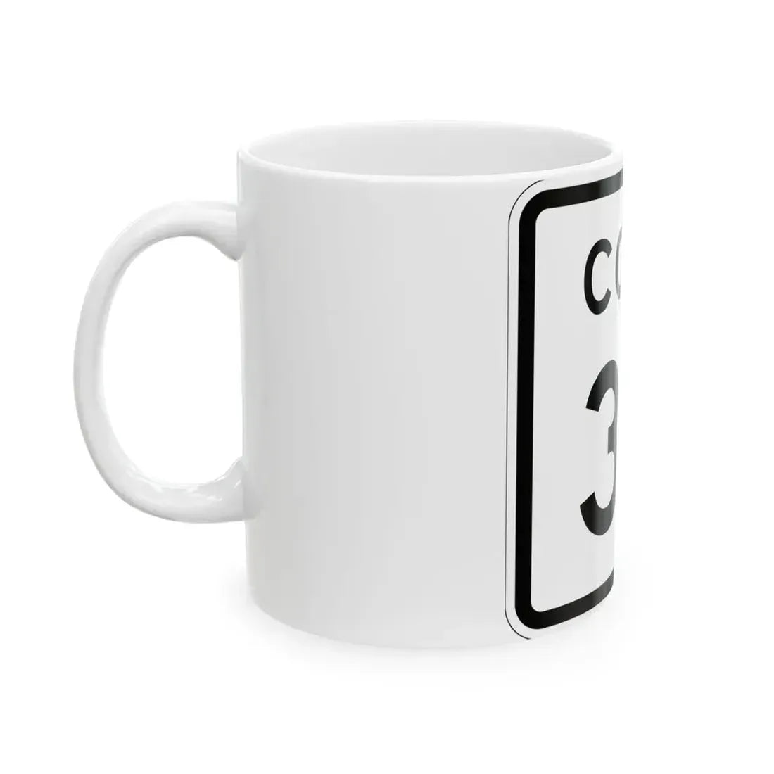 Colorado 34 1952 (Colorado) (Road Sign) White Coffee Mug - Go Mug Yourself