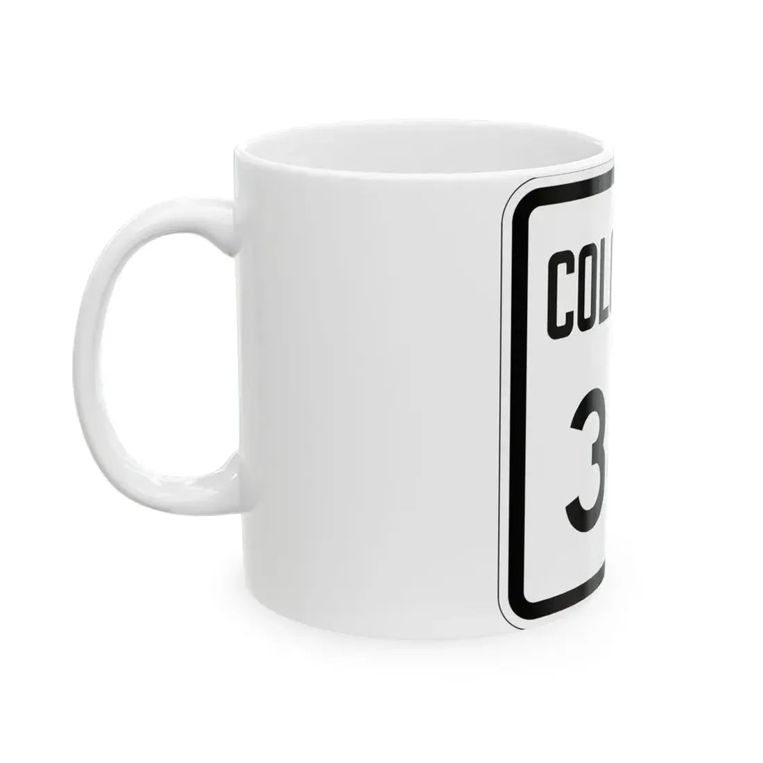 Colorado 341 1946 (Colorado) (Road Sign) White Coffee Mug - Go Mug Yourself