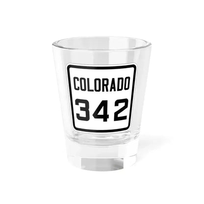 Colorado 342 1926 (Colorado) (Road Sign) Shot Glass 1.5oz 1.5oz - Go Mug Yourself
