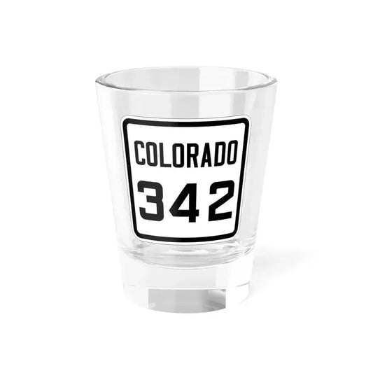 Colorado 342 1926 (Colorado) (Road Sign) Shot Glass 1.5oz 1.5oz - Go Mug Yourself