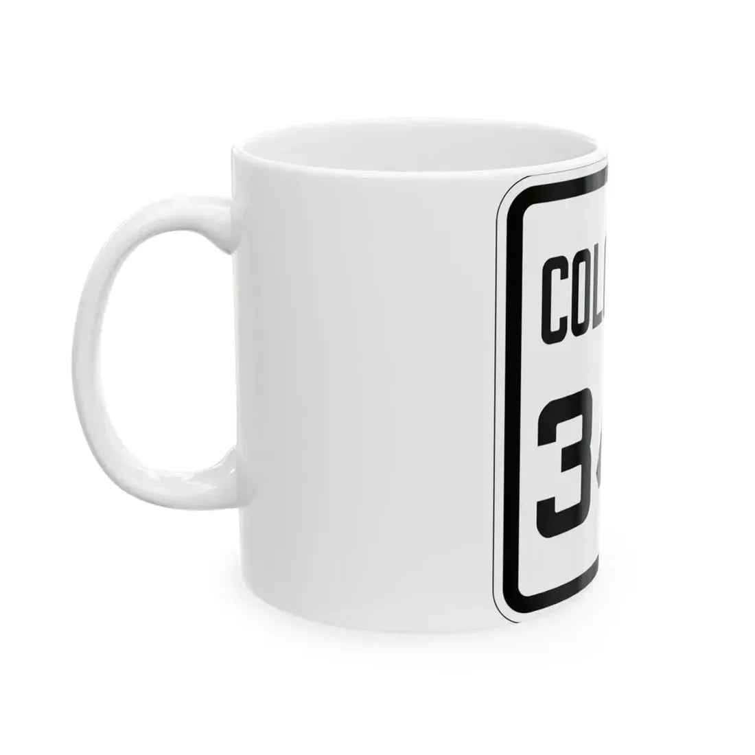 Colorado 342 1926 (Colorado) (Road Sign) White Coffee Mug - Go Mug Yourself
