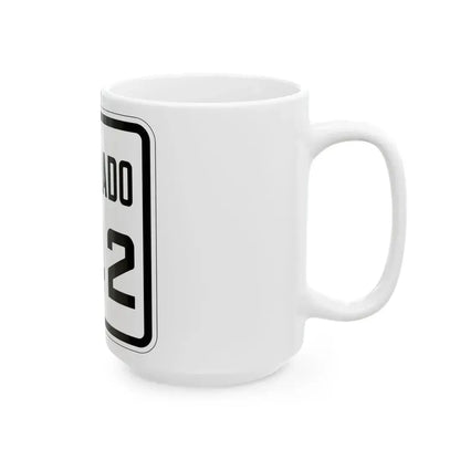 Colorado 342 1926 (Colorado) (Road Sign) White Coffee Mug - Go Mug Yourself