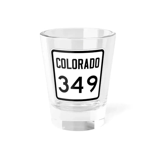 Colorado 349 1946 (Colorado) (Road Sign) Shot Glass 1.5oz 1.5oz - Go Mug Yourself