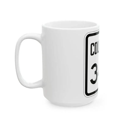 Colorado 349 1946 (Colorado) (Road Sign) White Coffee Mug - Go Mug Yourself