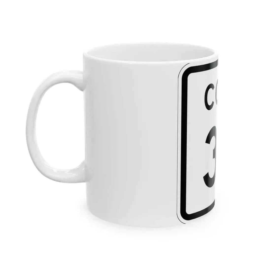 Colorado 35 1952 (Colorado) (Road Sign) White Coffee Mug - Go Mug Yourself