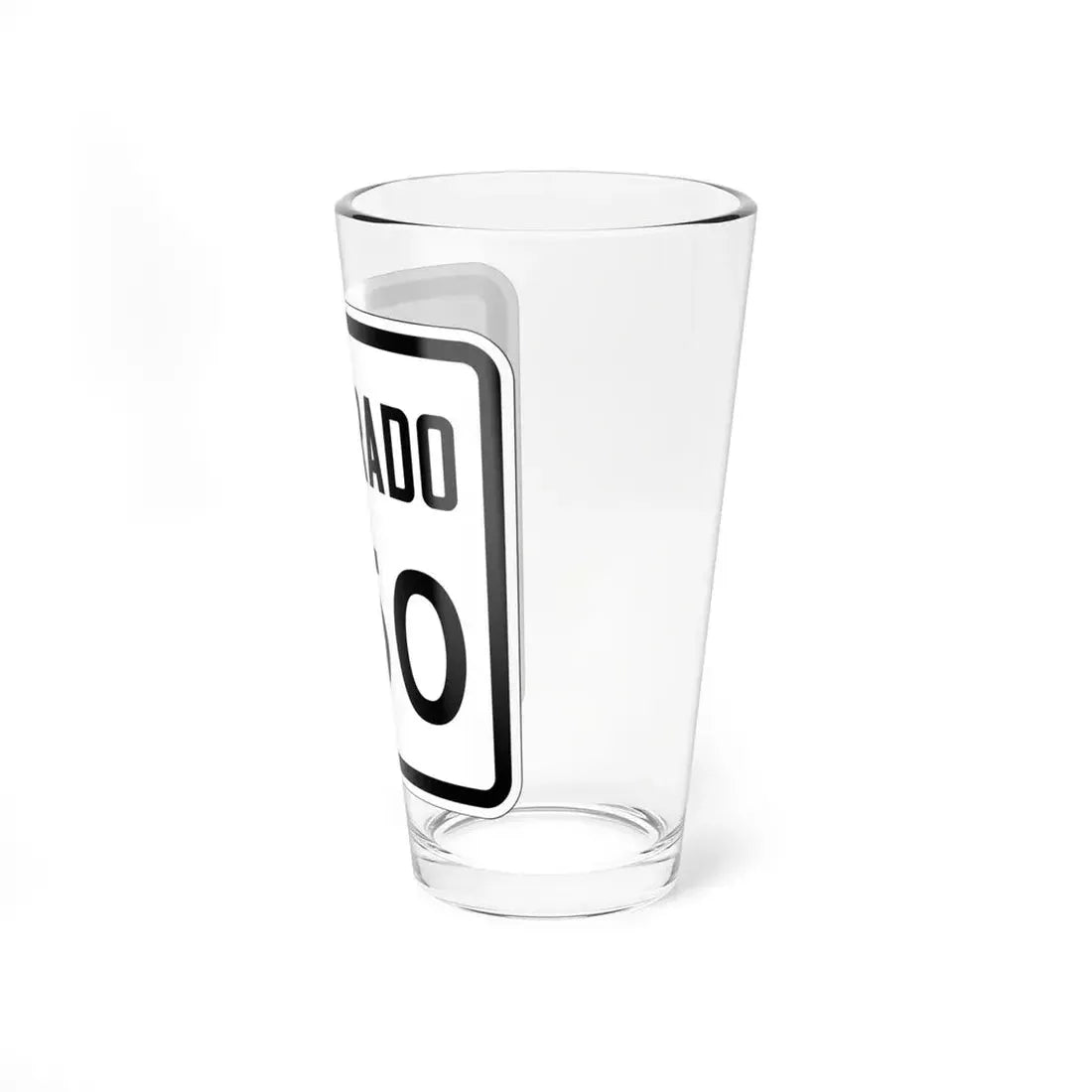 Colorado 350 1946 (Colorado) (Road Sign) Pint Glss 16oz - Go Mug Yourself