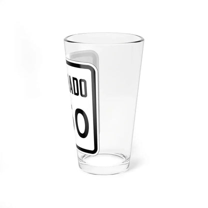 Colorado 350 1946 (Colorado) (Road Sign) Pint Glss 16oz - Go Mug Yourself