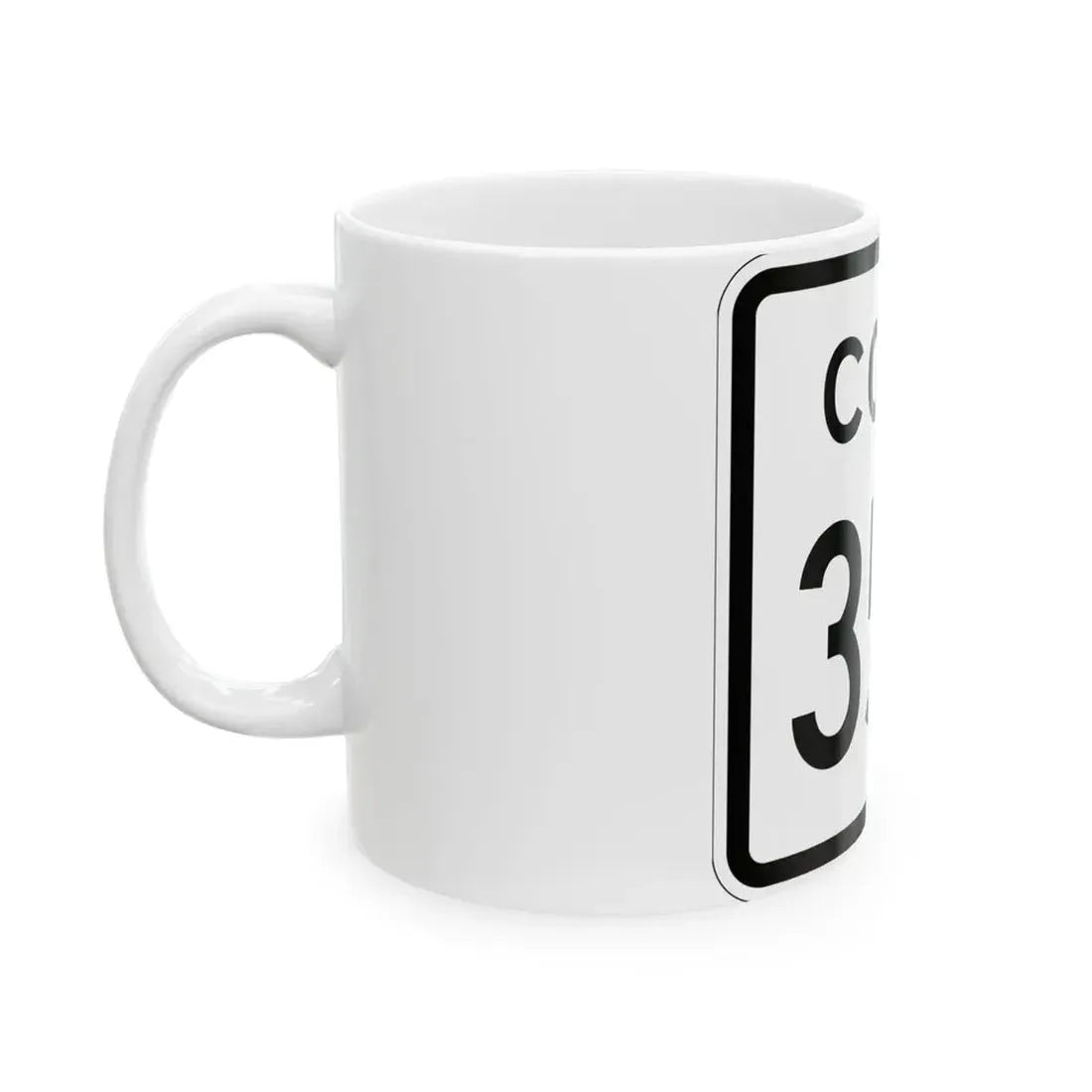 Colorado 355 1952 (Colorado) (Road Sign) White Coffee Mug - Go Mug Yourself