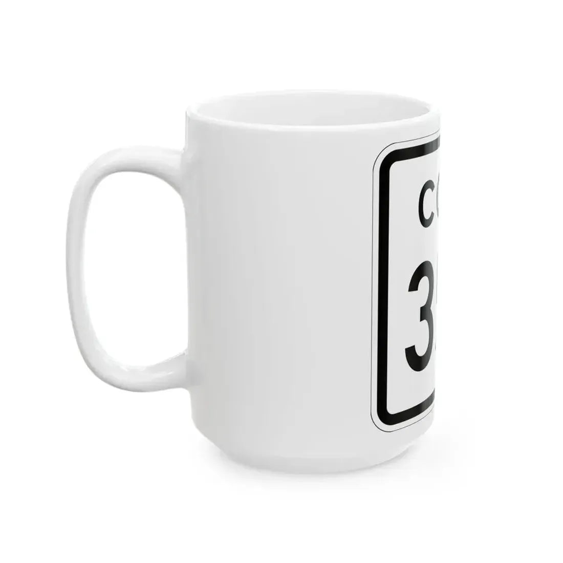 Colorado 355 1952 (Colorado) (Road Sign) White Coffee Mug - Go Mug Yourself