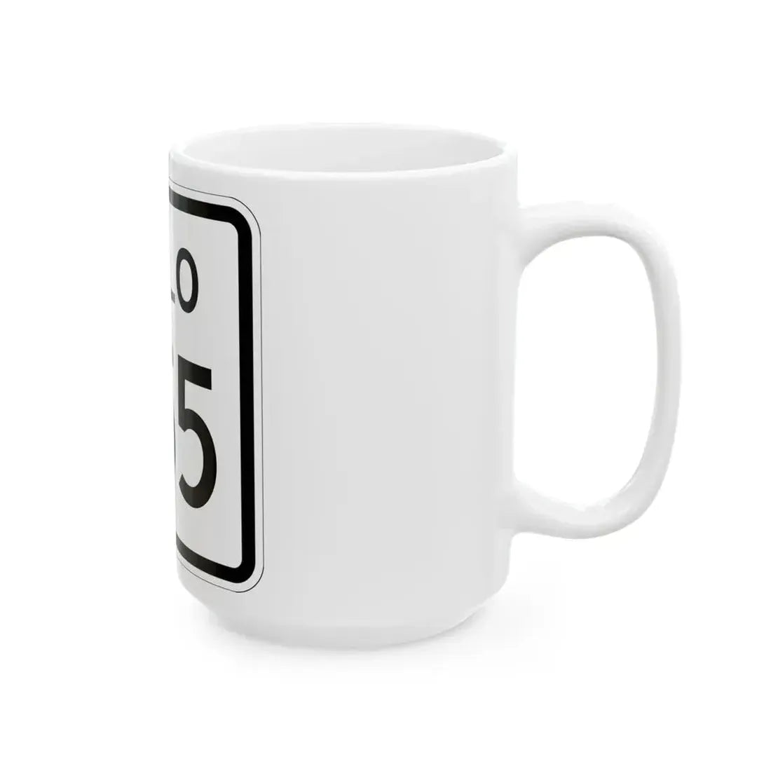 Colorado 355 1952 (Colorado) (Road Sign) White Coffee Mug - Go Mug Yourself