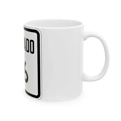 Colorado 36 1946 (Colorado) (Road Sign) White Coffee Mug - Go Mug Yourself