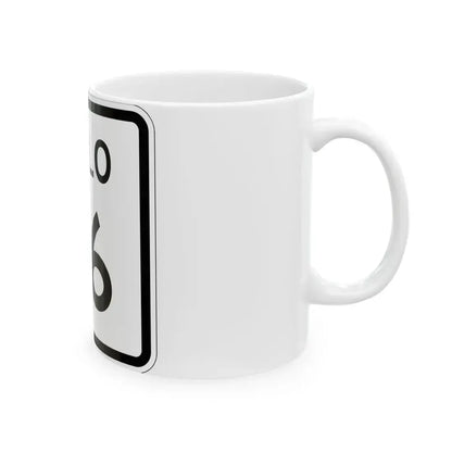 Colorado 36 1952 (Colorado) (Road Sign) White Coffee Mug - Go Mug Yourself