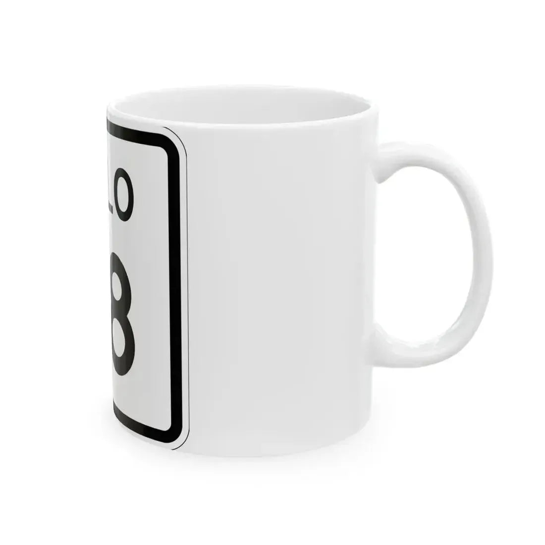 Colorado 38 1952 (Colorado) (Road Sign) White Coffee Mug - Go Mug Yourself