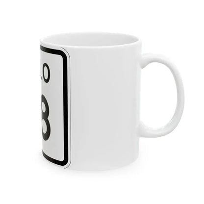 Colorado 38 1952 (Colorado) (Road Sign) White Coffee Mug - Go Mug Yourself
