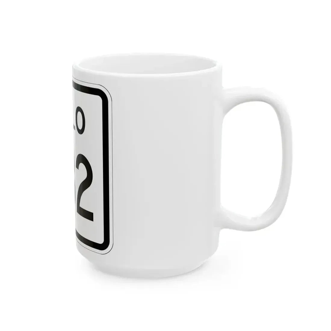 Colorado 382 1952 (Colorado) (Road Sign) White Coffee Mug - Go Mug Yourself