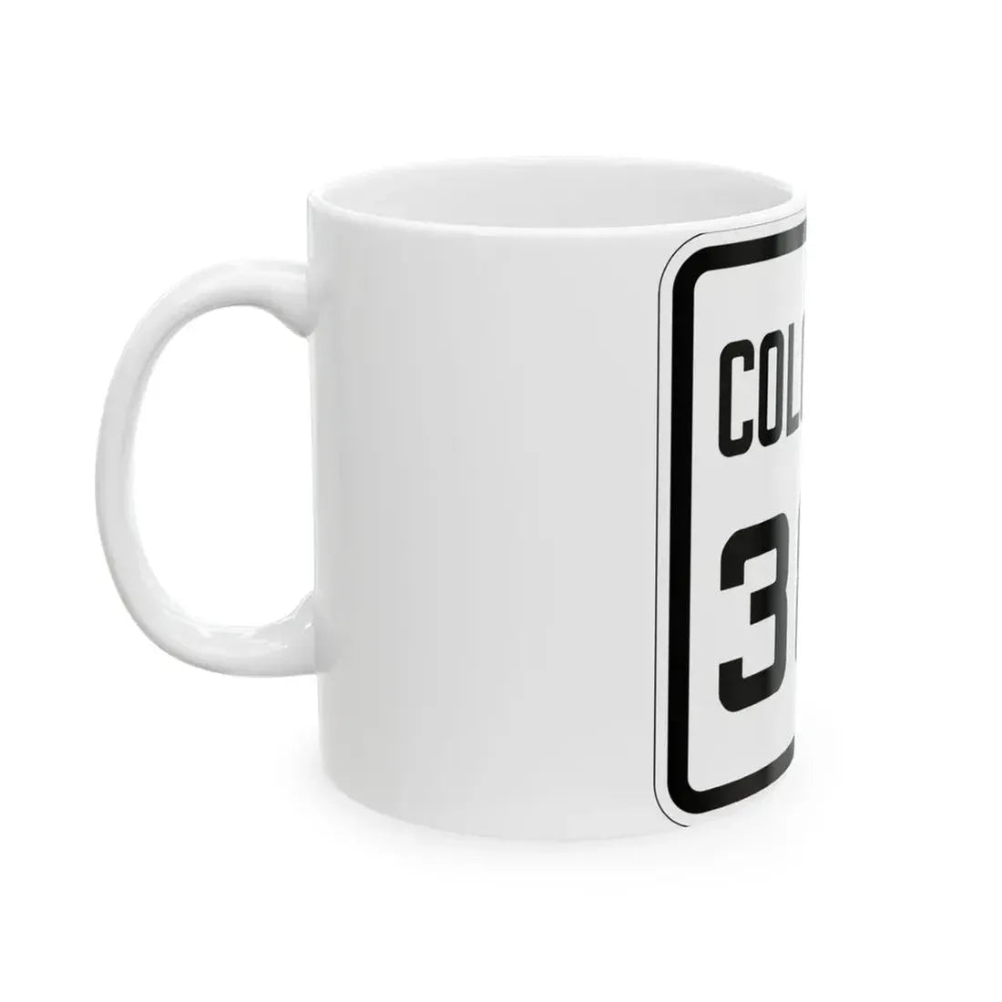 Colorado 387 1926 (Colorado) (Road Sign) White Coffee Mug - Go Mug Yourself